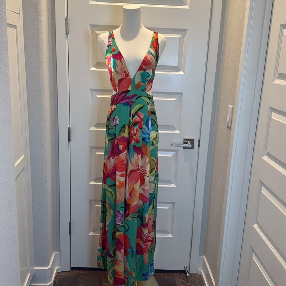 SOLD - FARM Rio Tropicarte Jumpsuit Size S - Picture 4 of 10